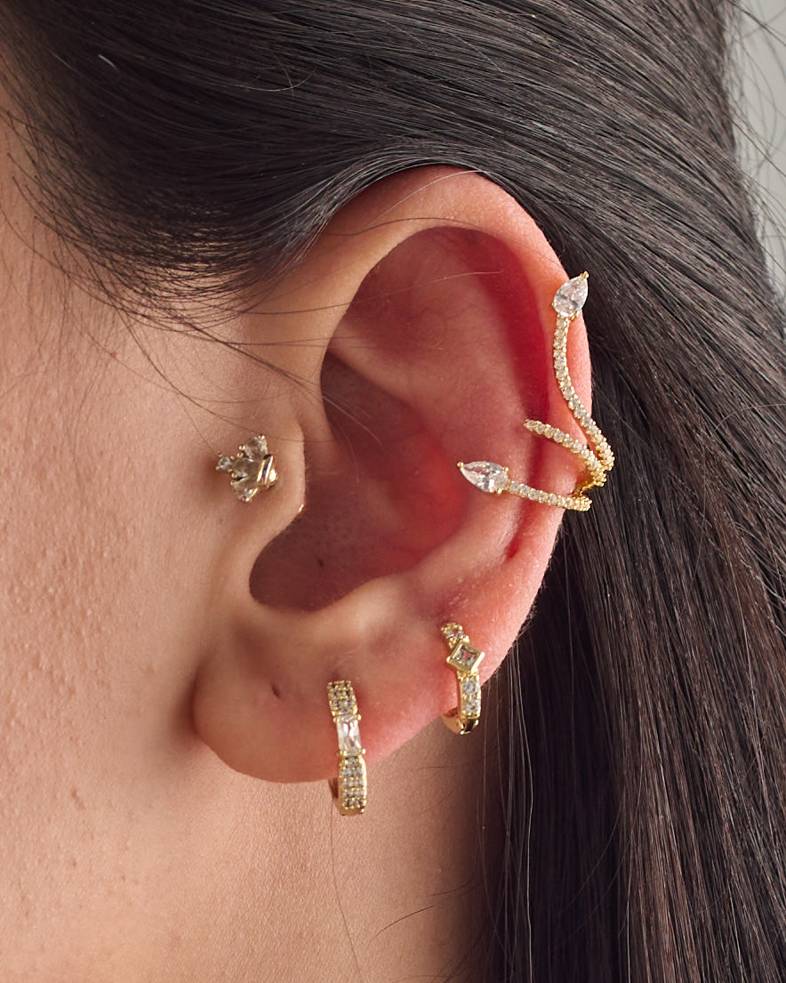 Ear cuff & earrings