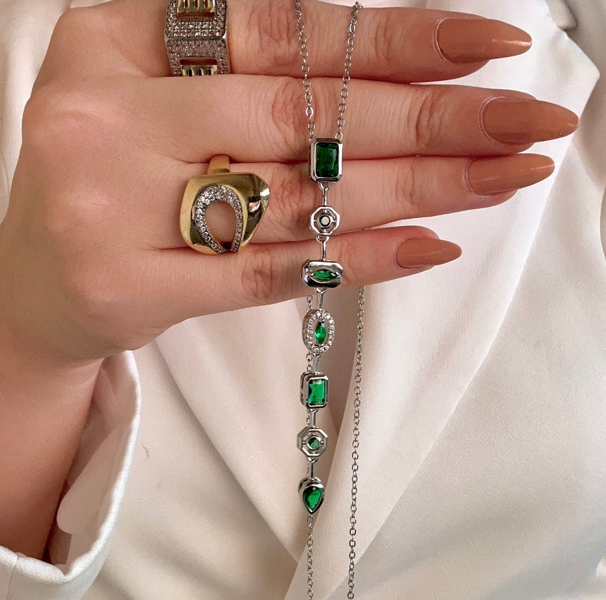 V necklace