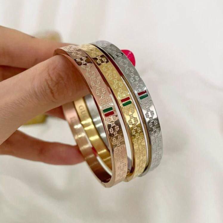 Triple Gucci bangles