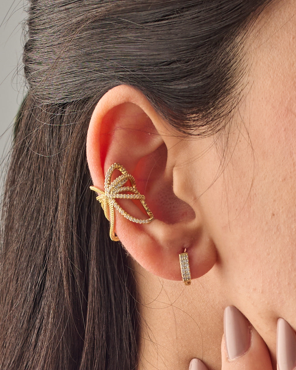 Ear cuff & earrings