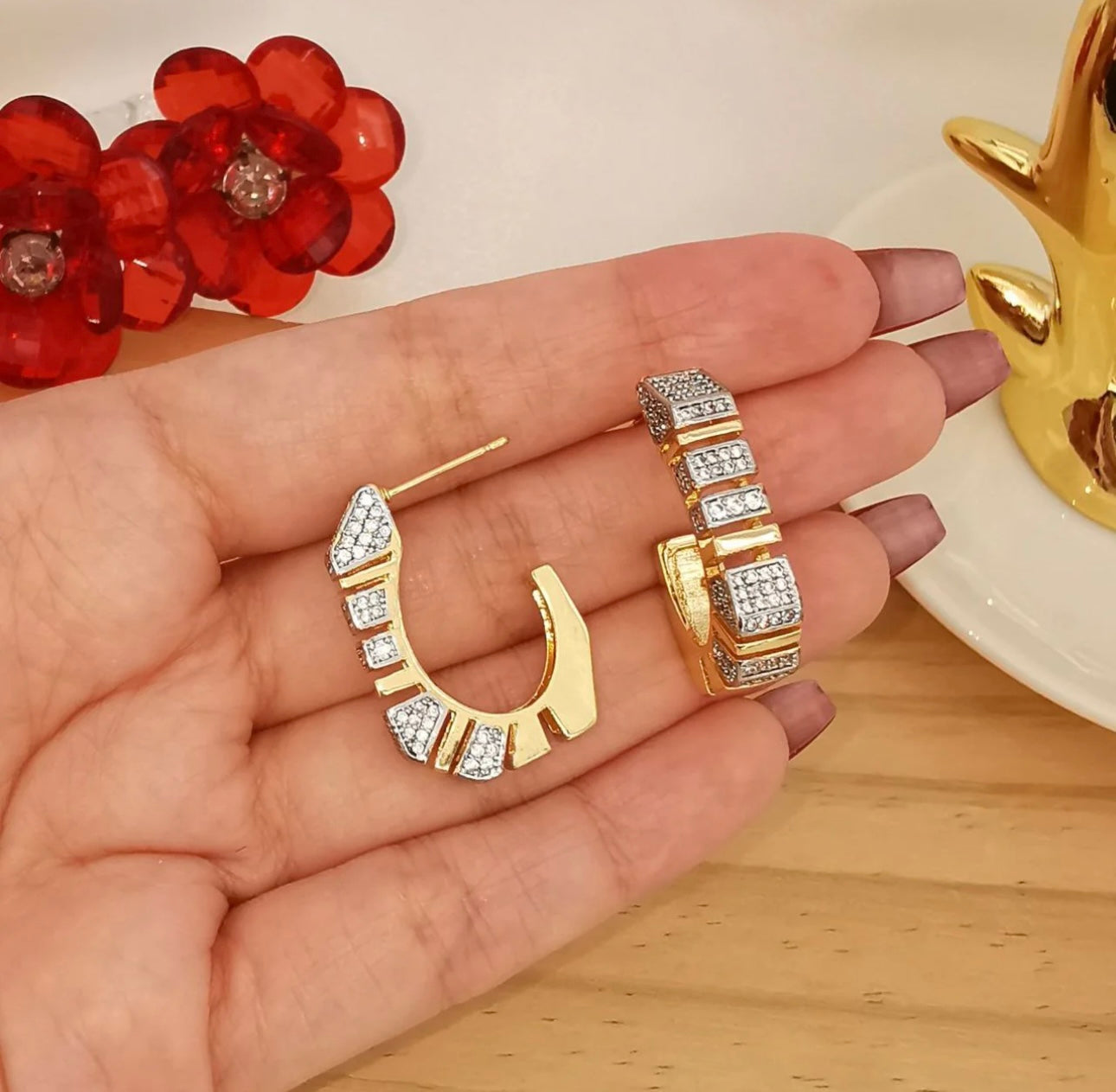 Hoop earrings