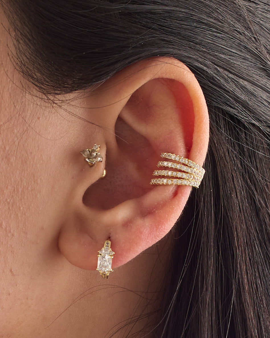 Ear cuff & earrings