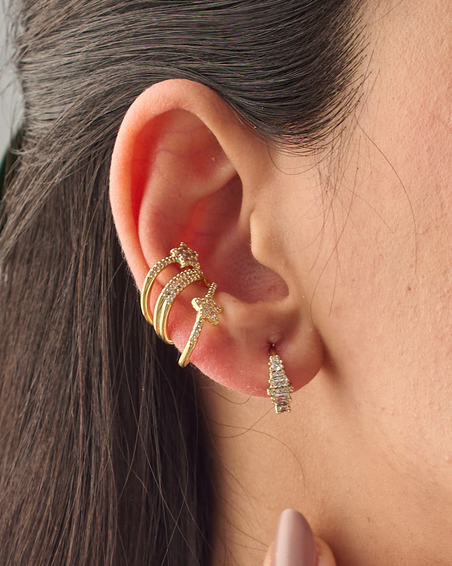 Ear cuff & earrings