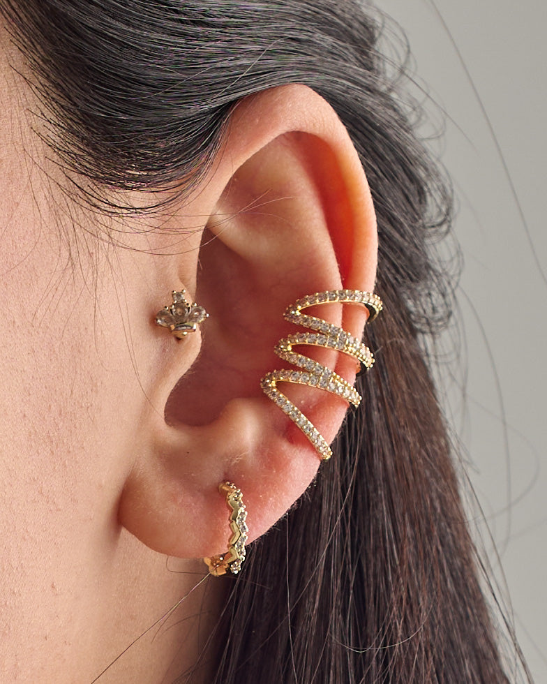 Ear cuff & earrings