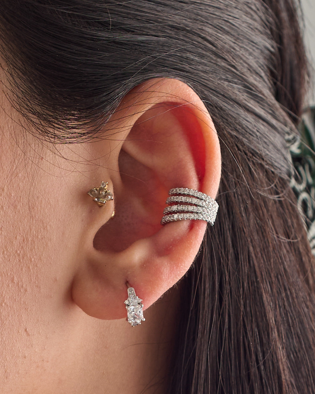 Ear cuff & earrings