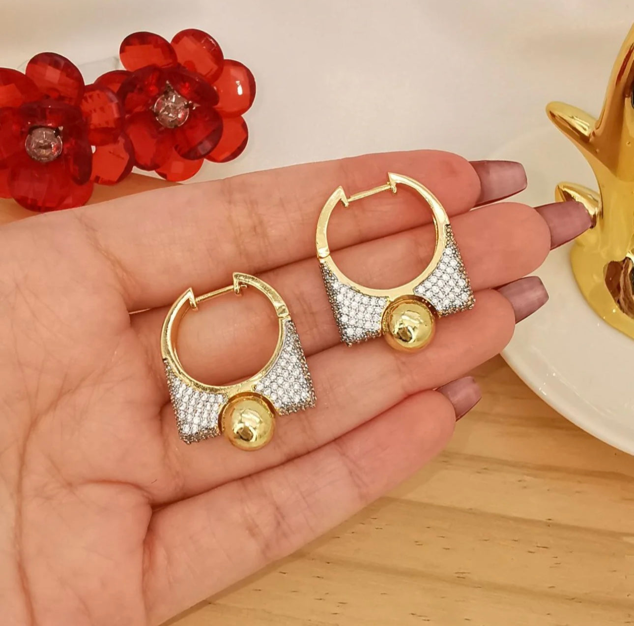 Hoop earrings