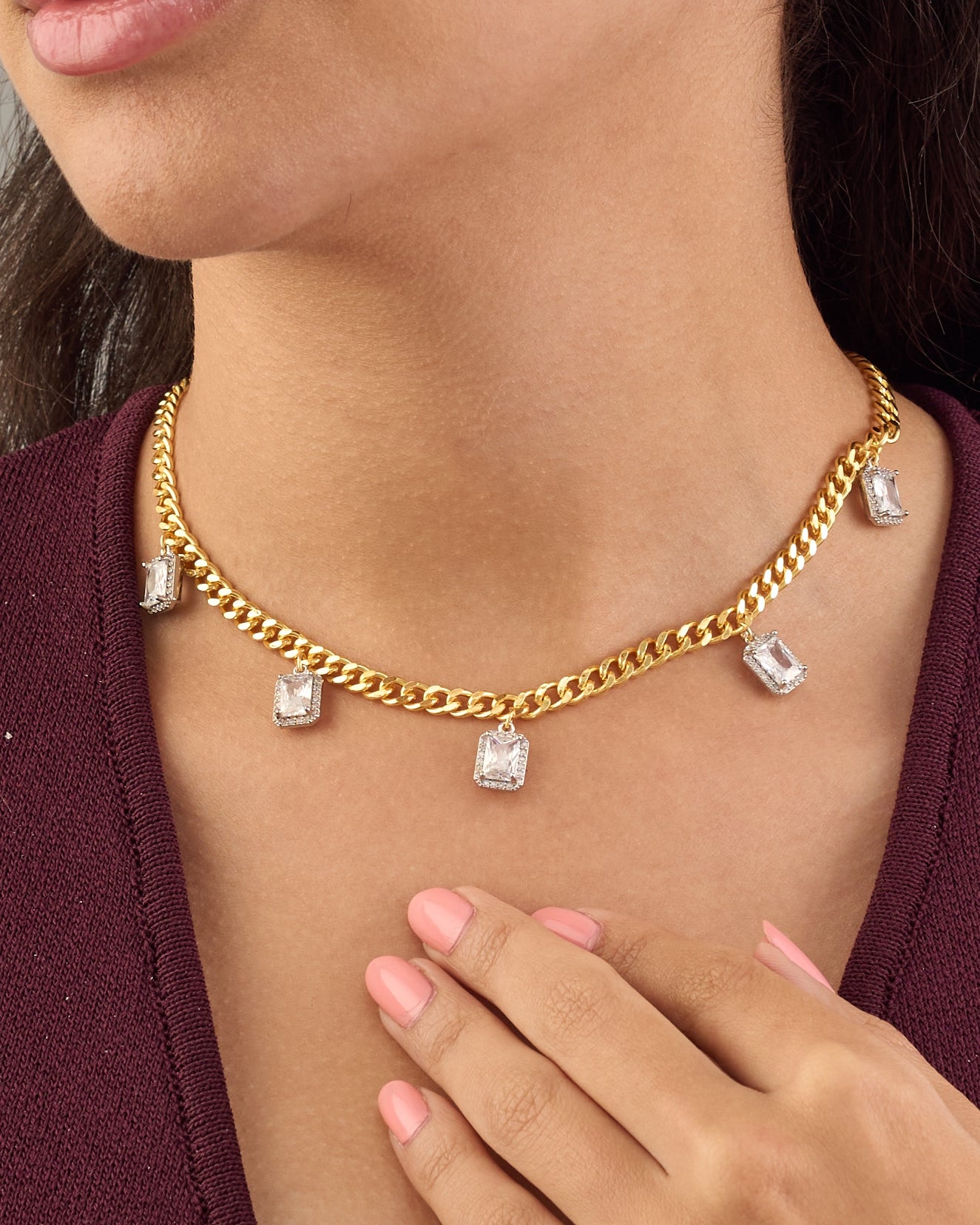 Gourmet diamond necklace