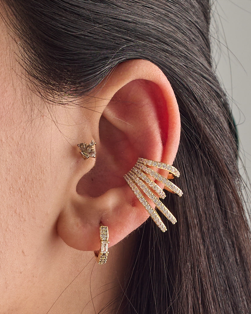 Ear cuff & earrings