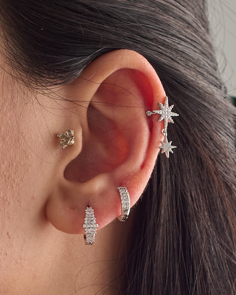 Ear cuff & earrings