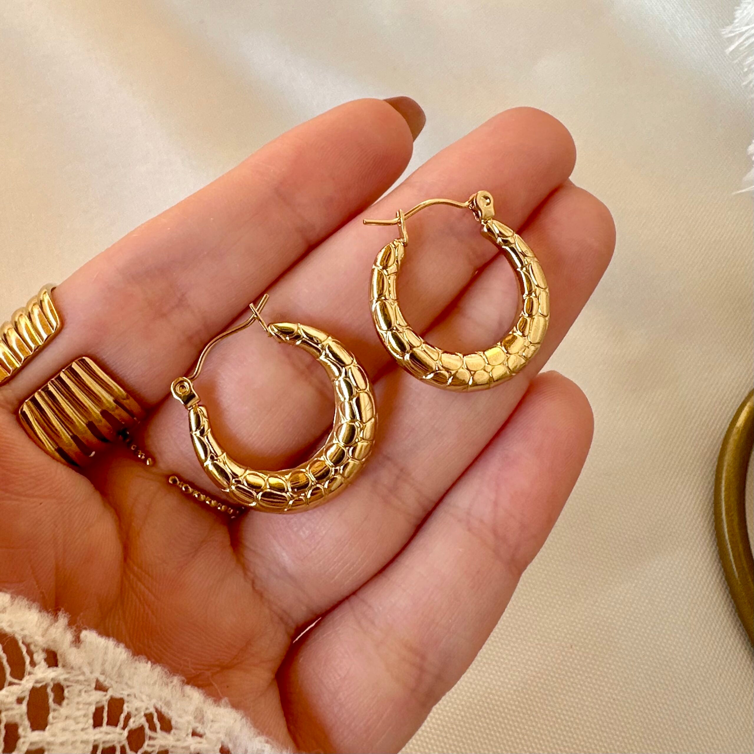 Hoop earrings