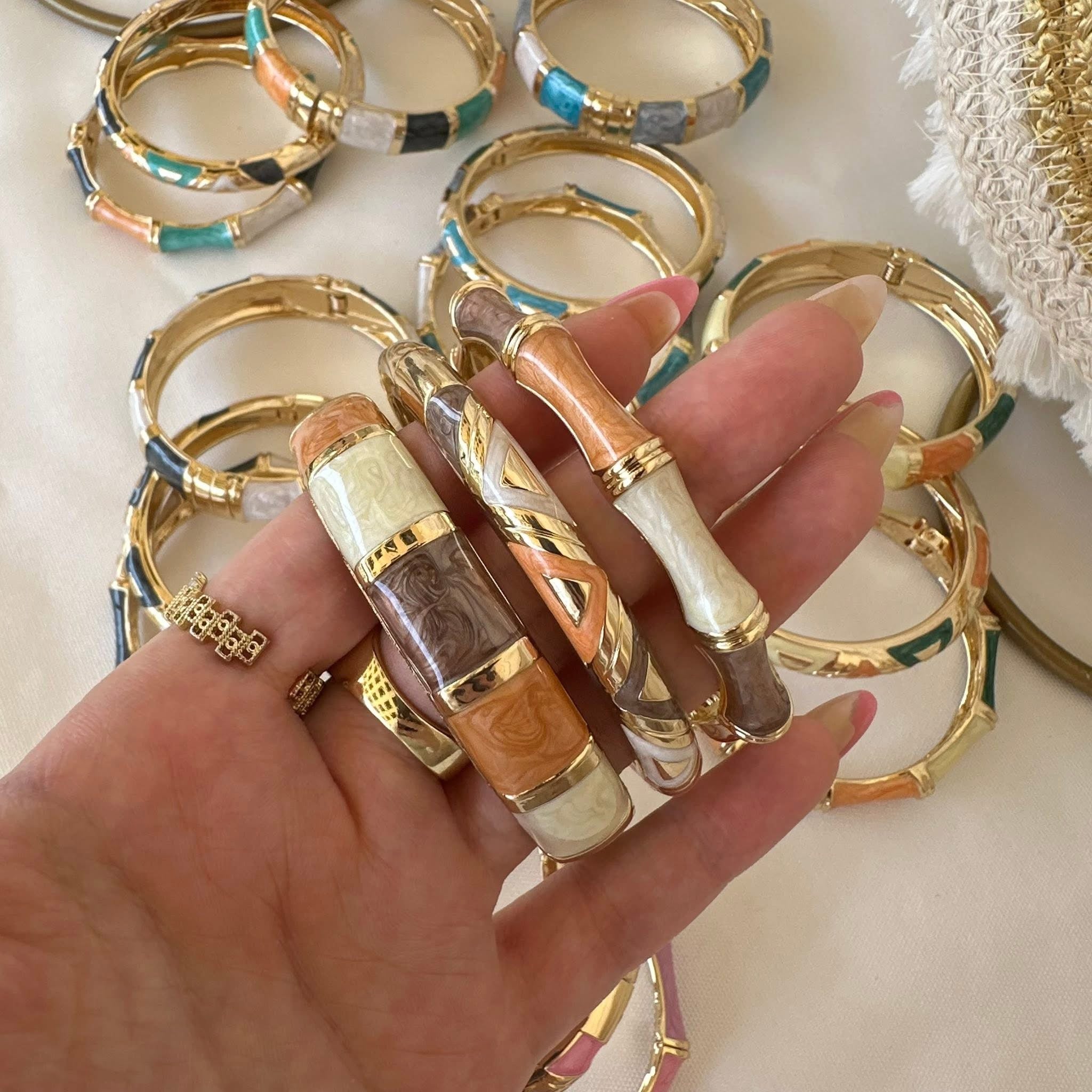 Triple color bangles