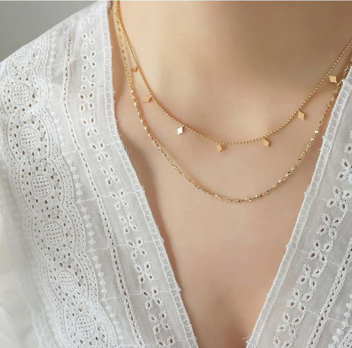 Double Golden necklace