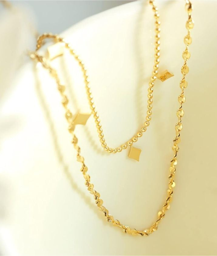 Double Golden necklace