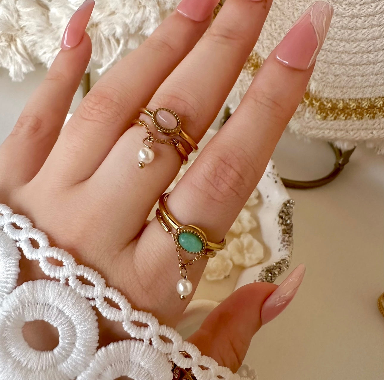 Stone chunky Ring