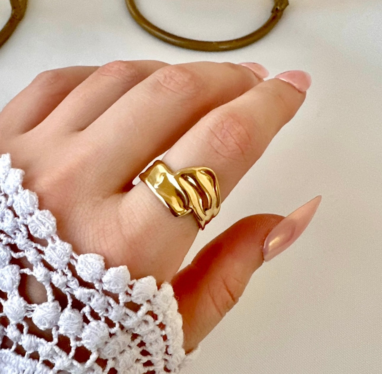 Chunky wavy Ring