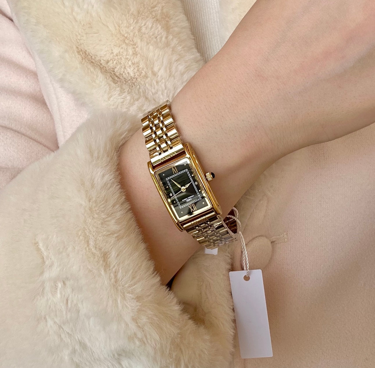 Gold and black ibso watch