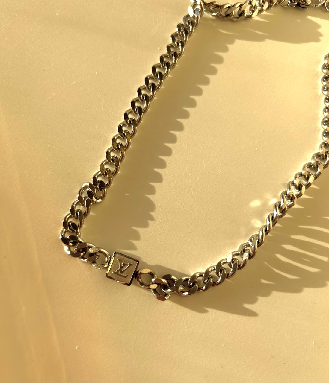 Lv Silver necklace