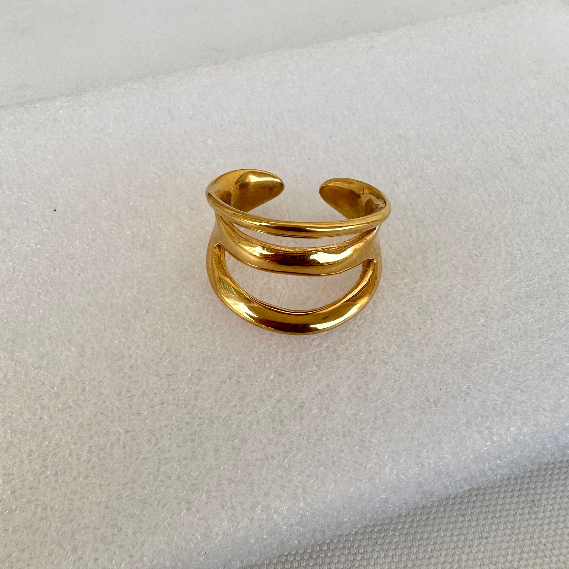 3 Lines cuff Ring