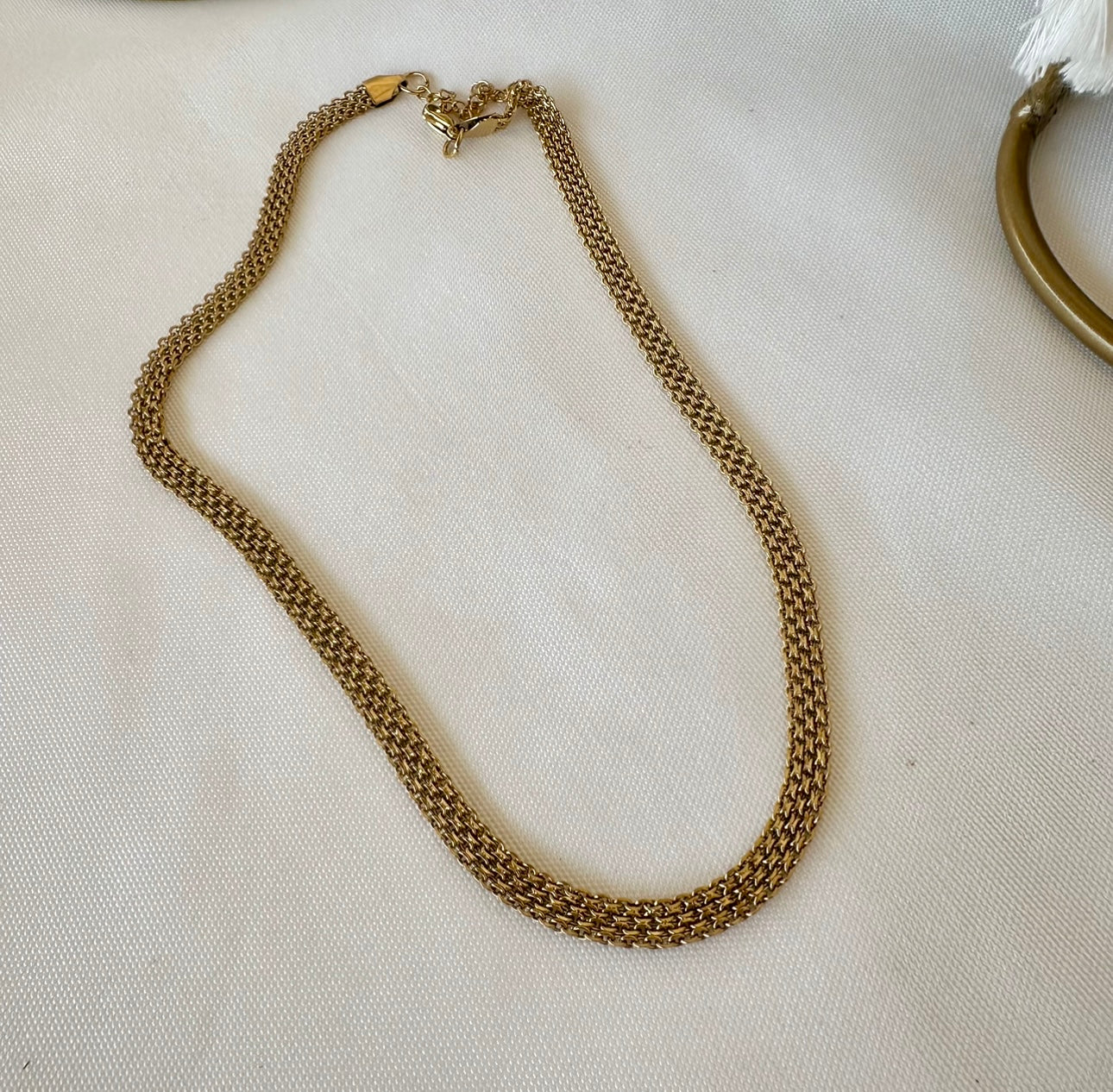 Golden chain necklace