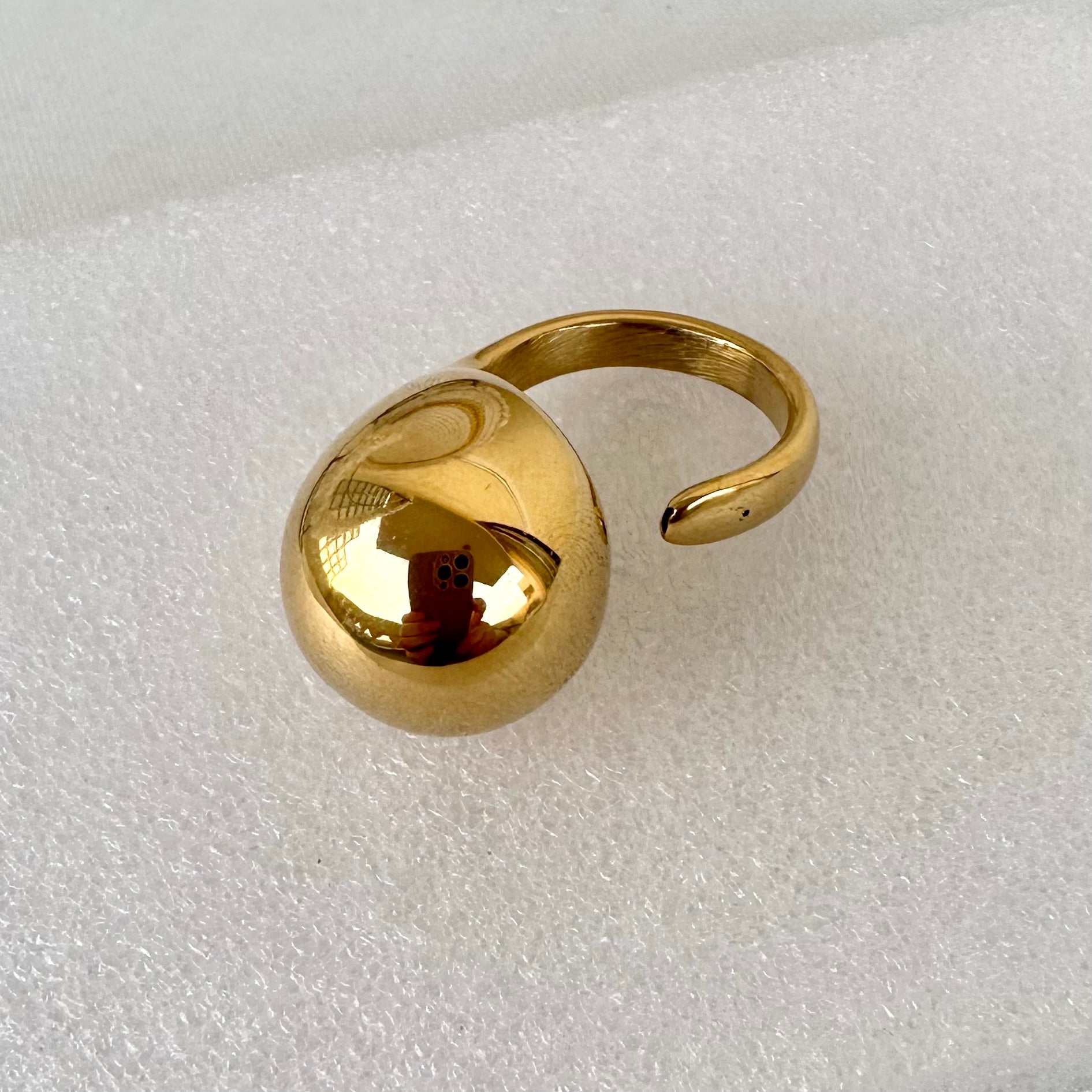 Golden ball Ring
