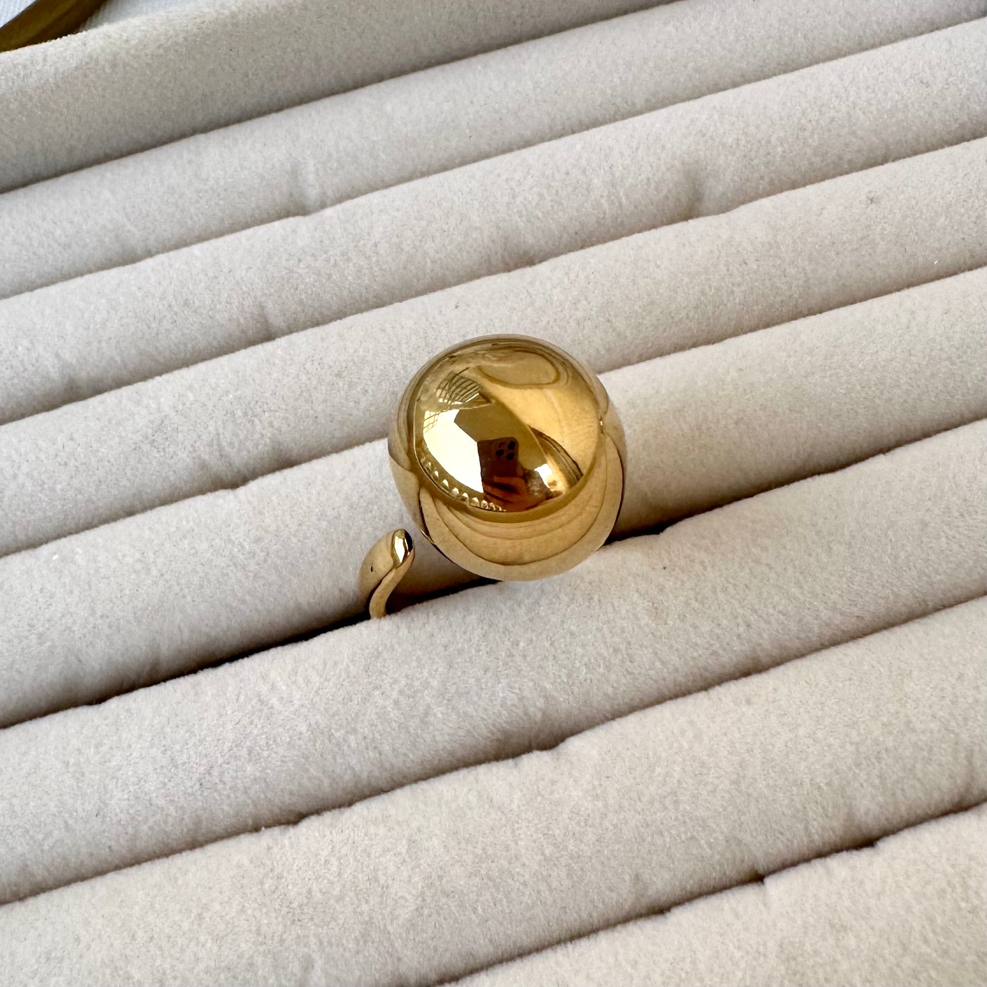 Golden ball Ring