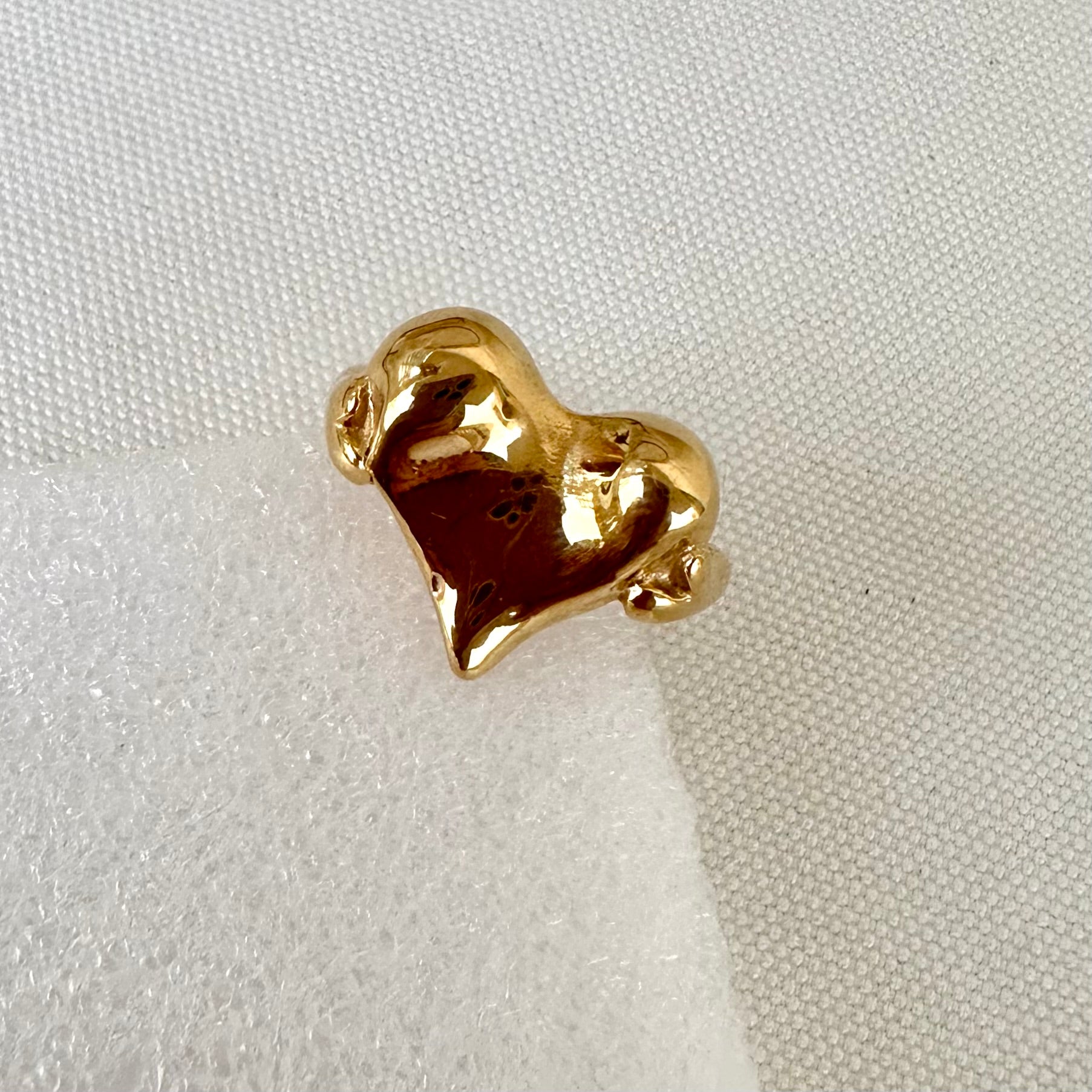 Golden heart Ring