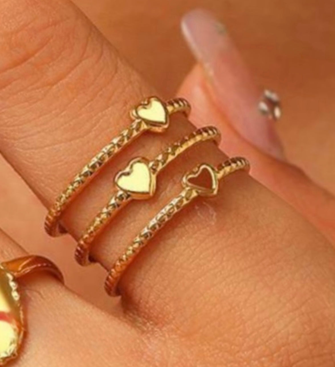Heart cuff Ring