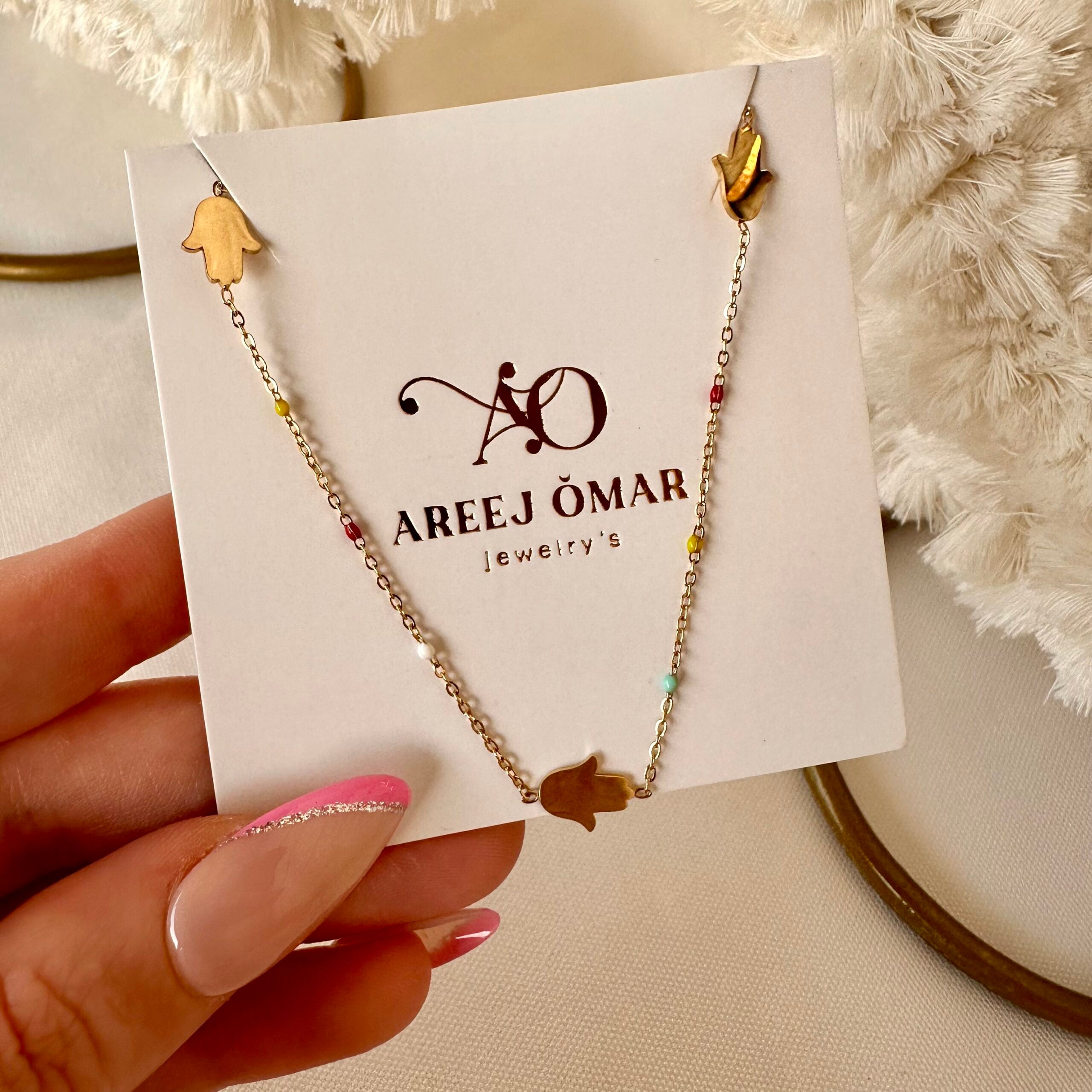 Hamsa chocker necklace