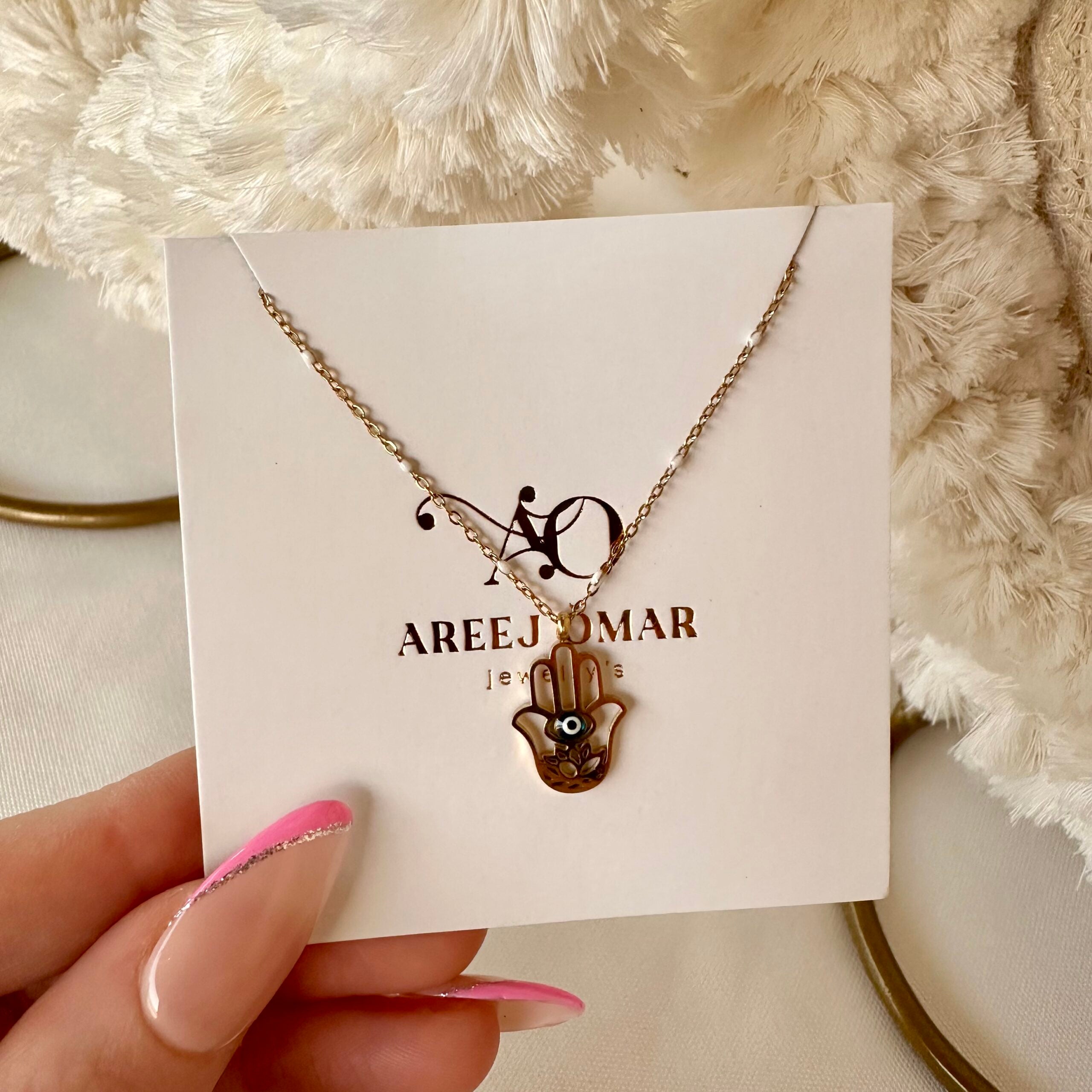Hamsa necklace