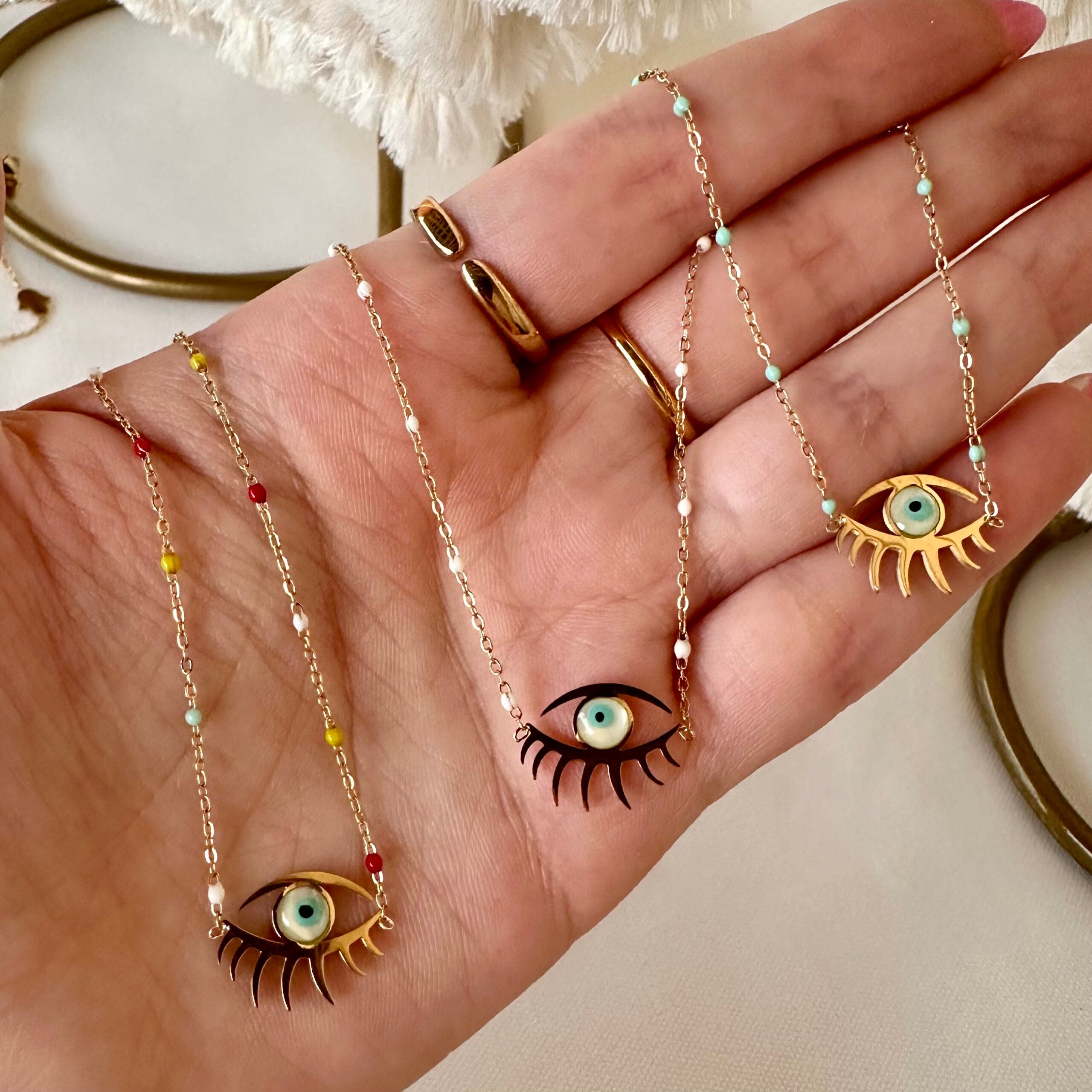 Evil eye necklace