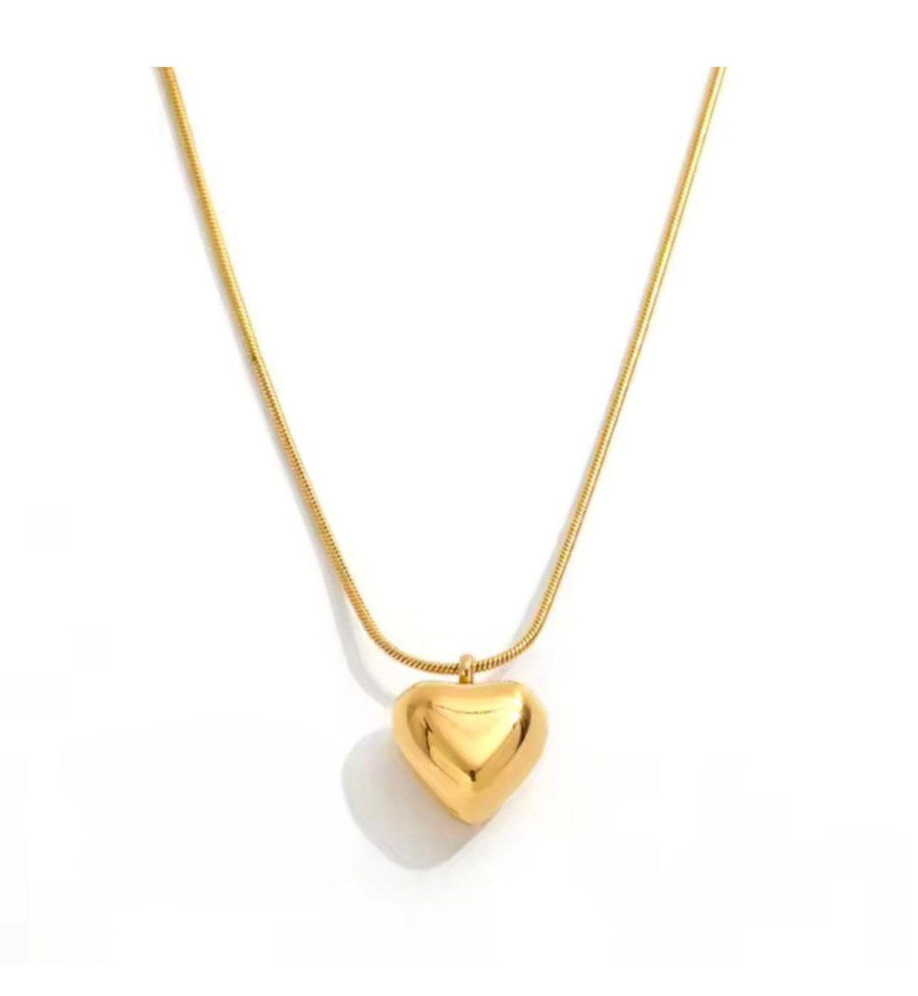 Golden heart necklace