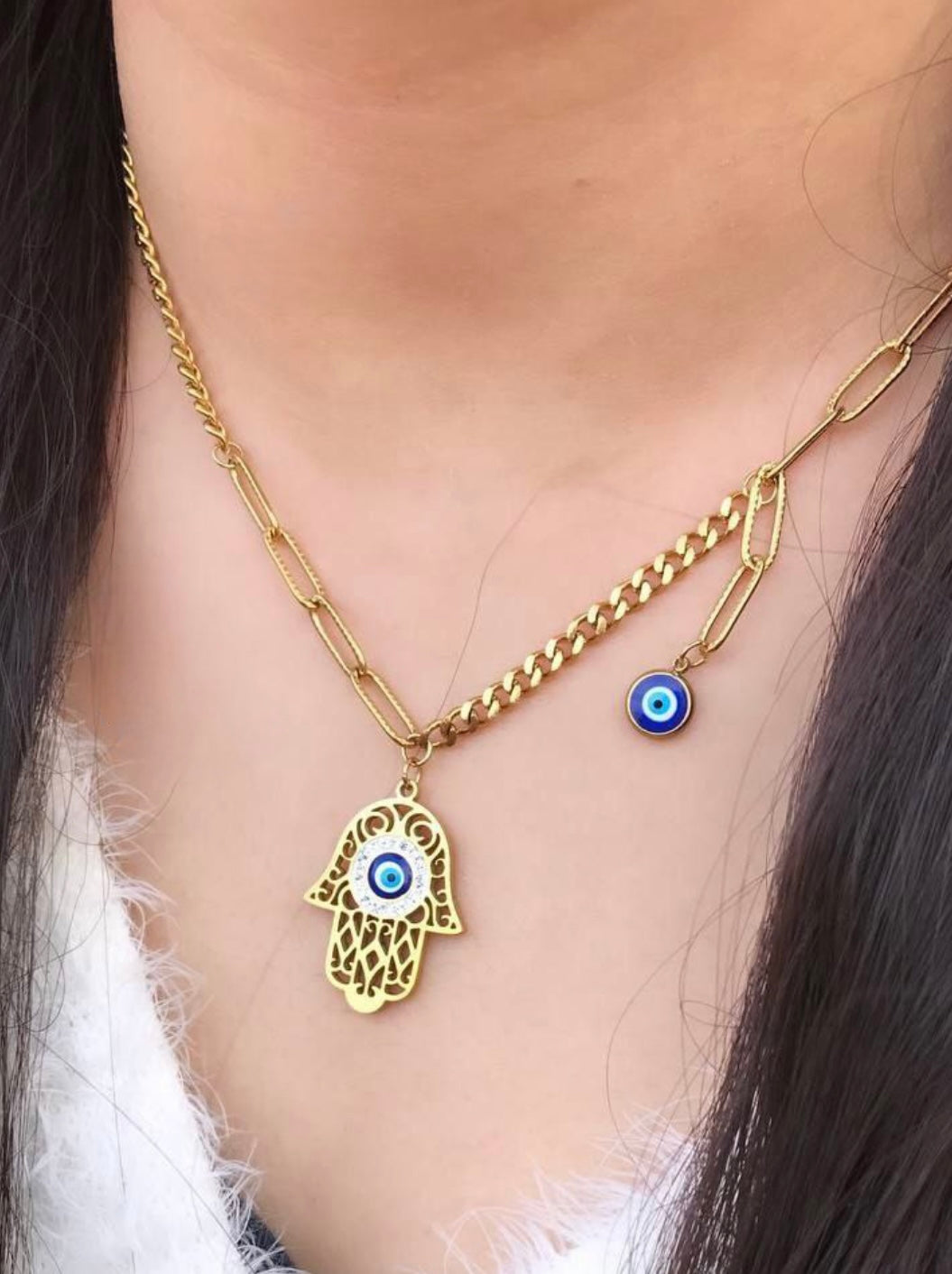 Hamsa necklace