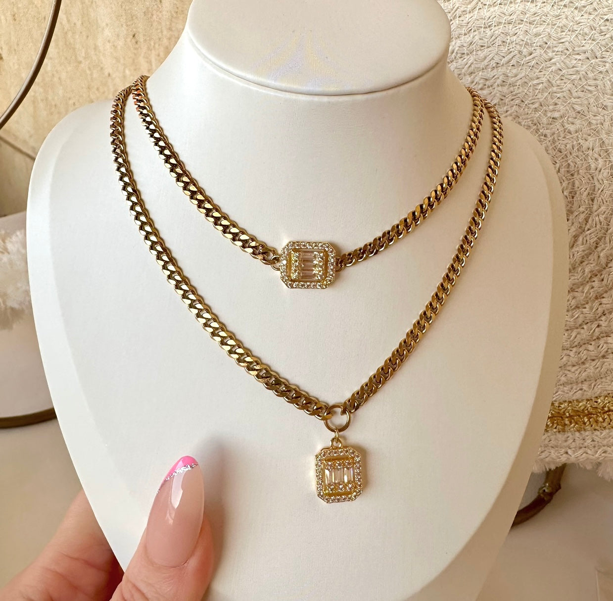 Gourmet &zircon necklace