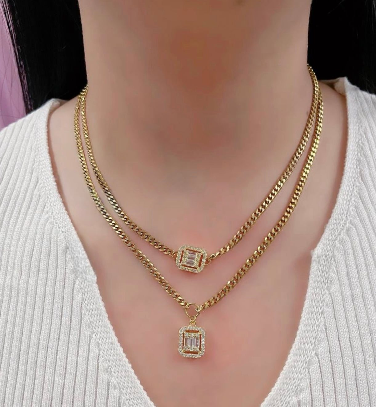 Gourmet &zircon necklace