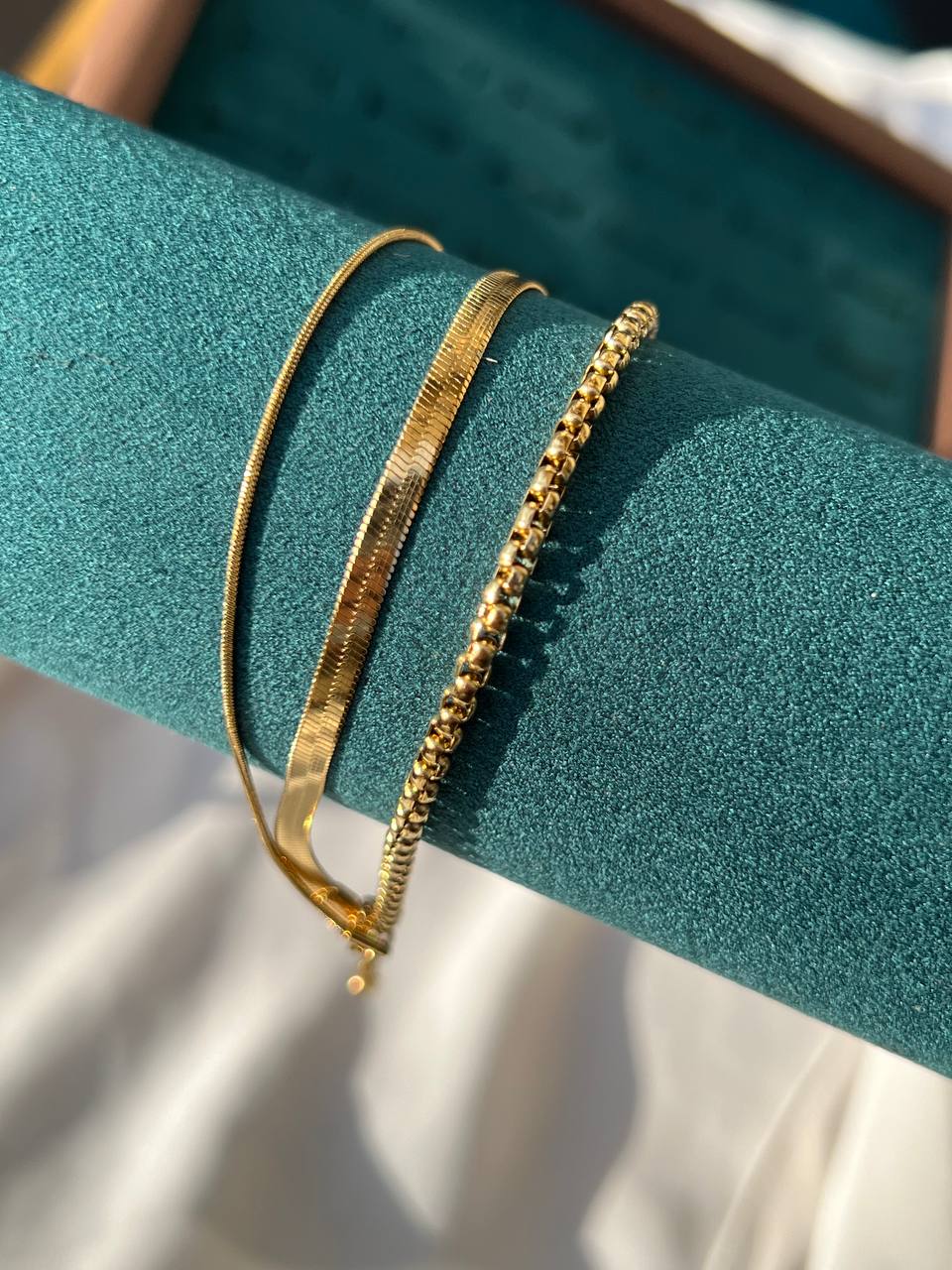 Triple snake bracelet