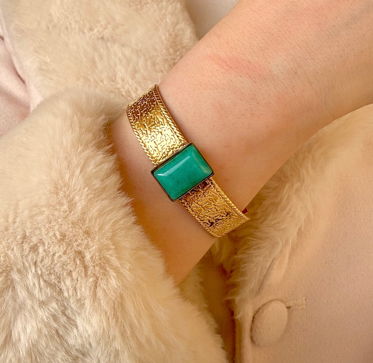 Square Turquoise bracelet