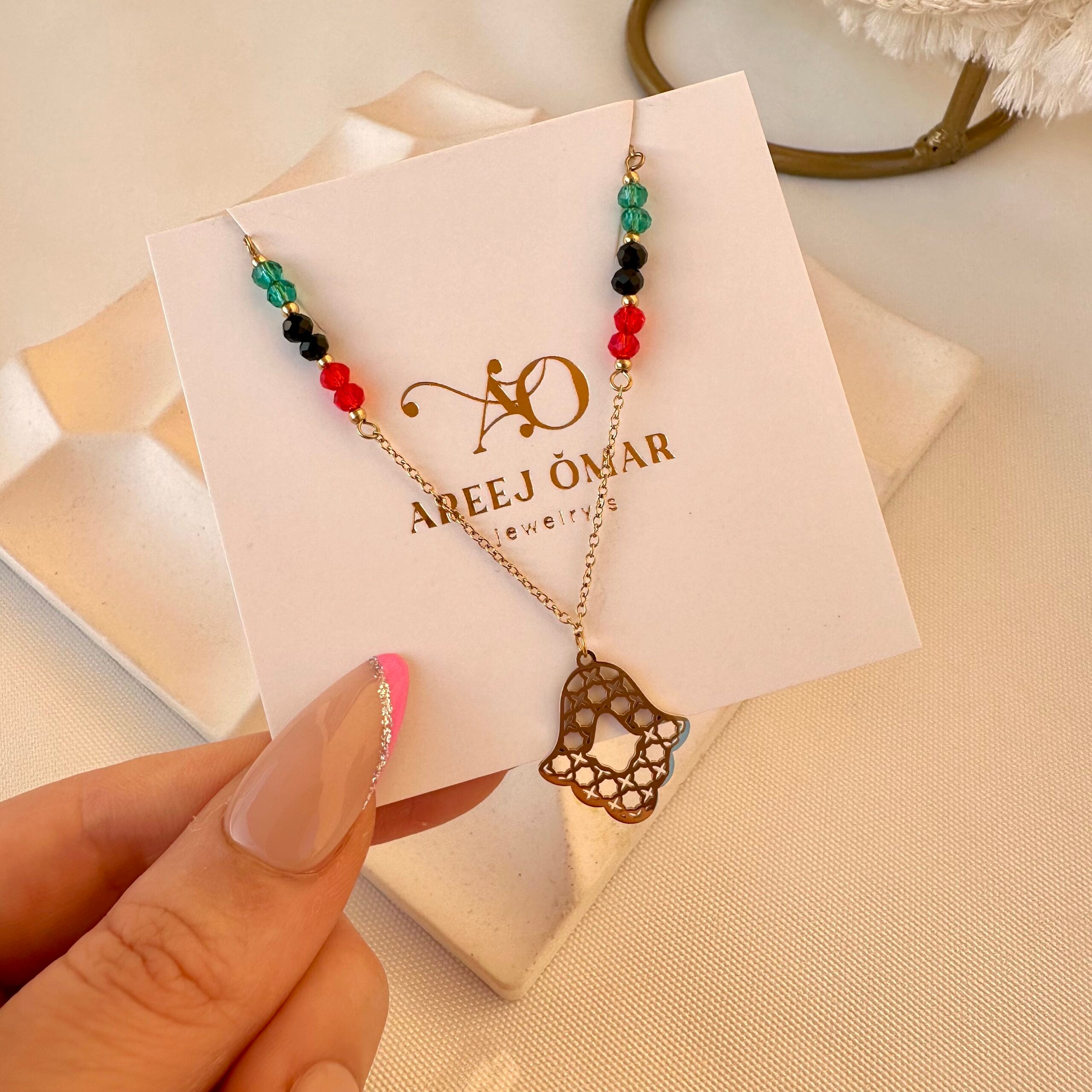 Hamsa necklace