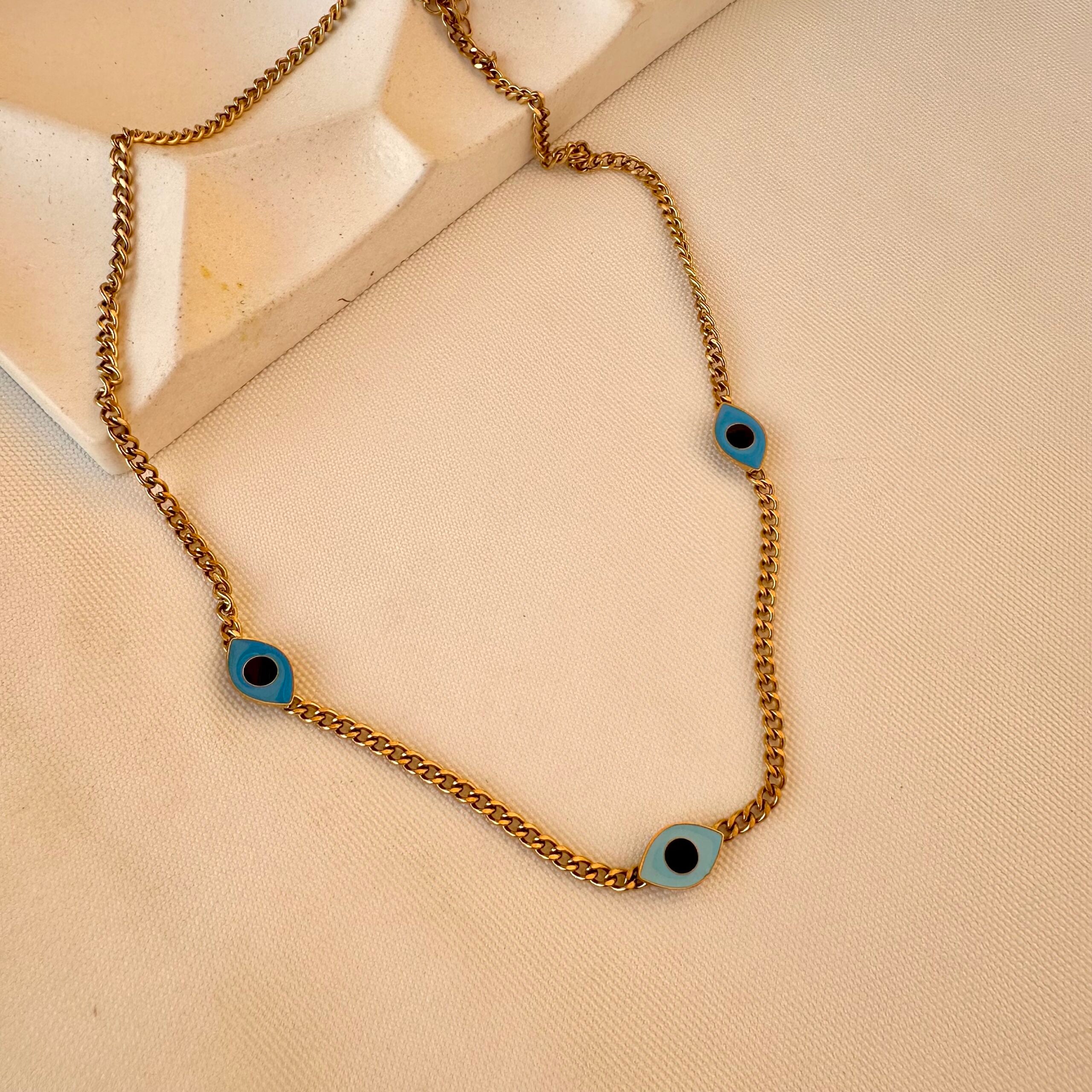 Evil eyes necklace