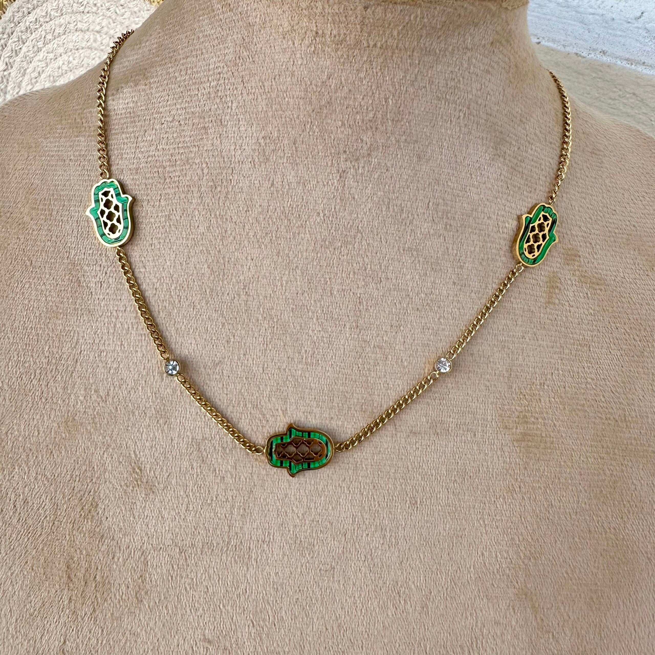Hamsa necklace