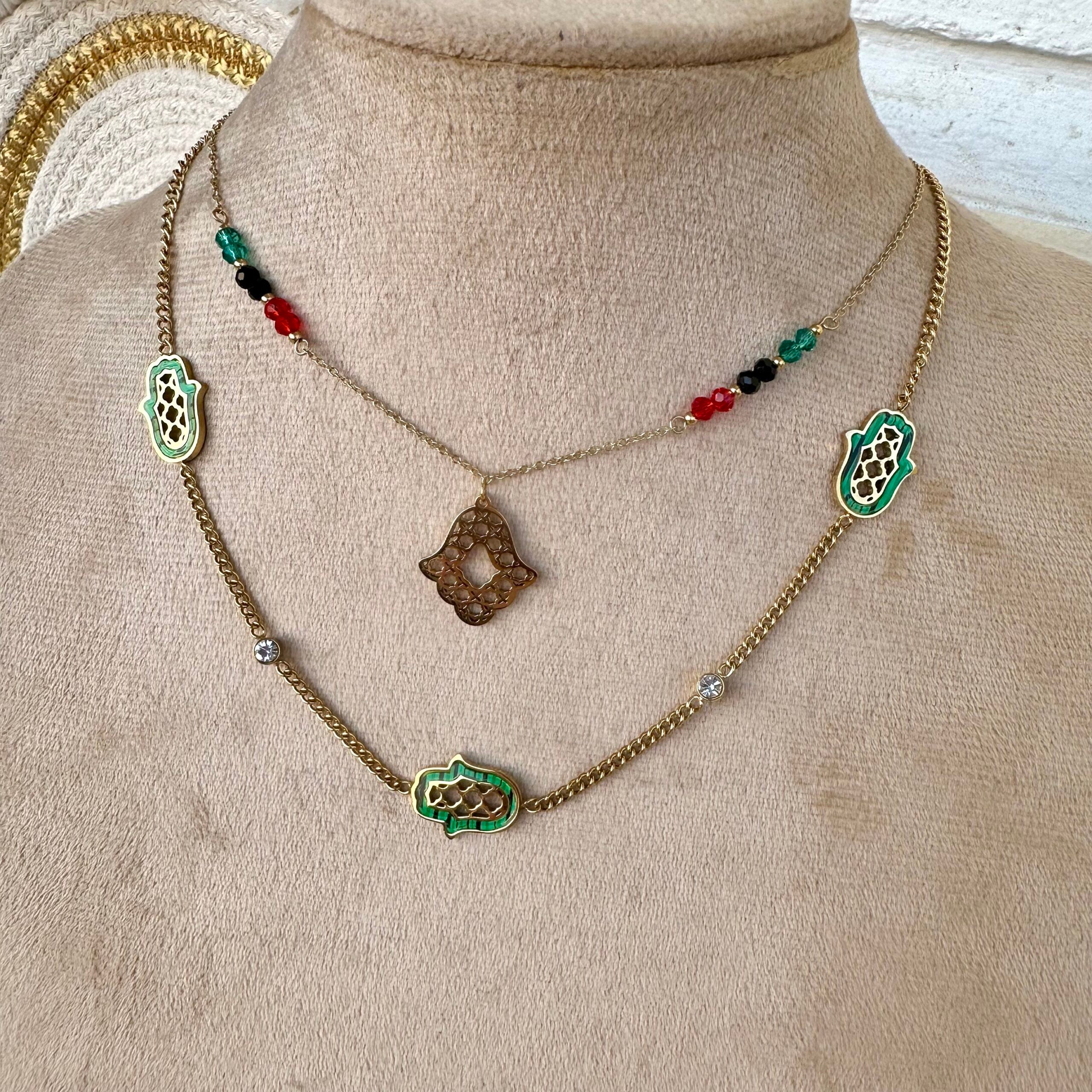 Hamsa necklace