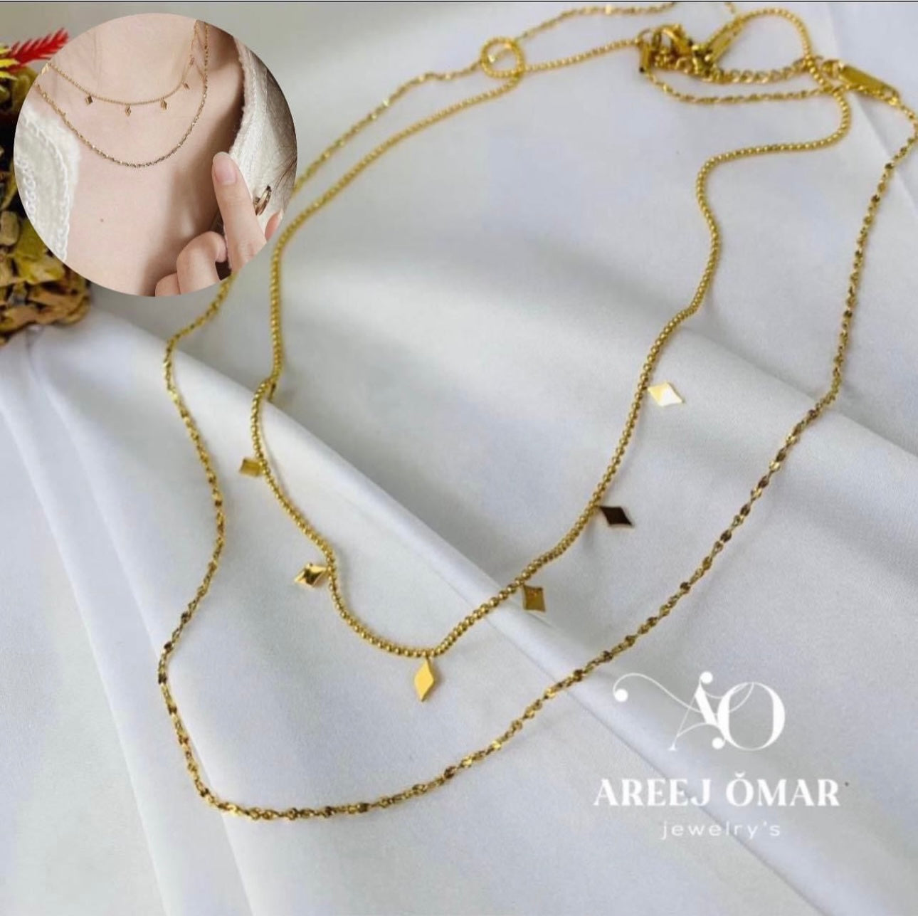 Double Golden necklace