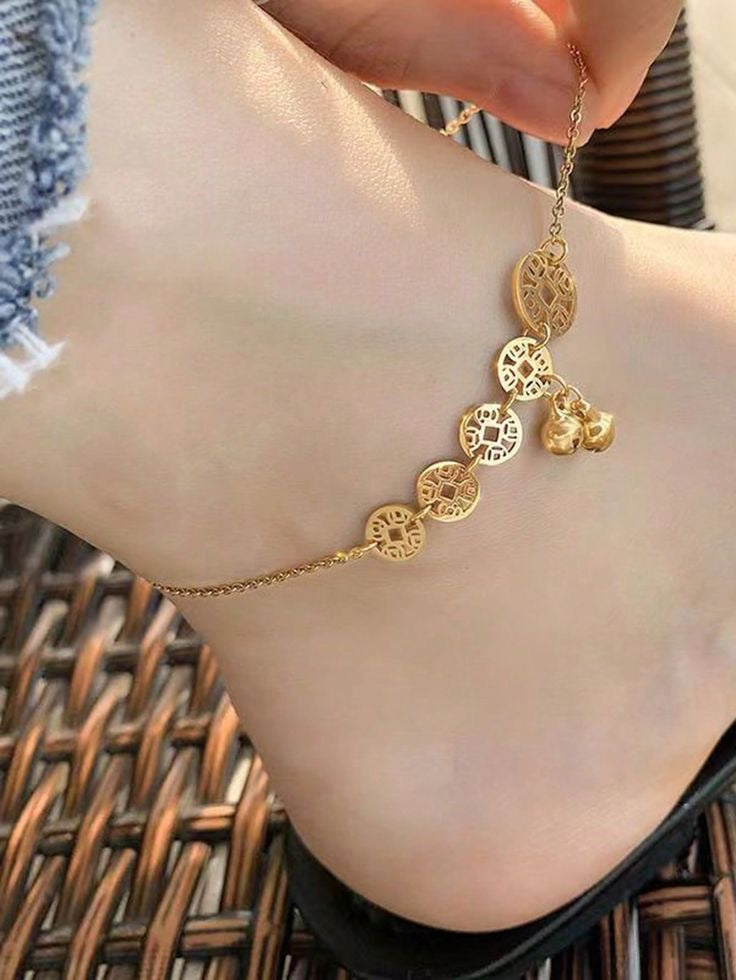 Gold bells anklet