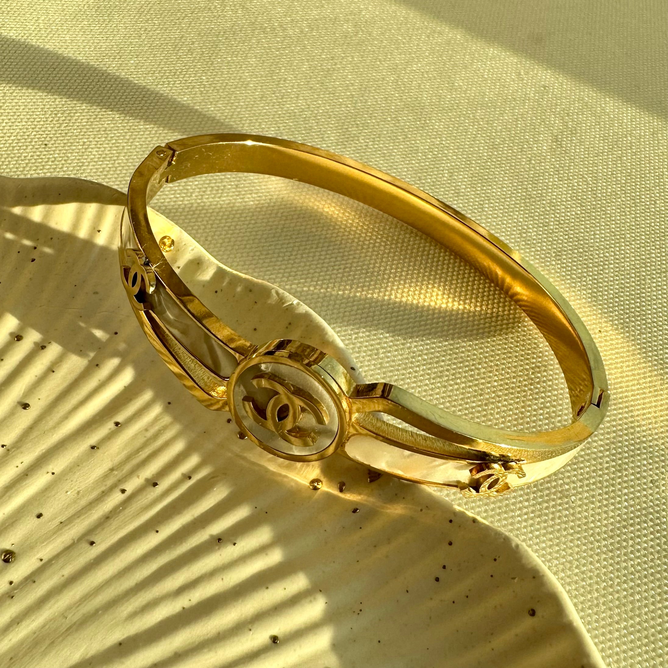 White chanel bangle