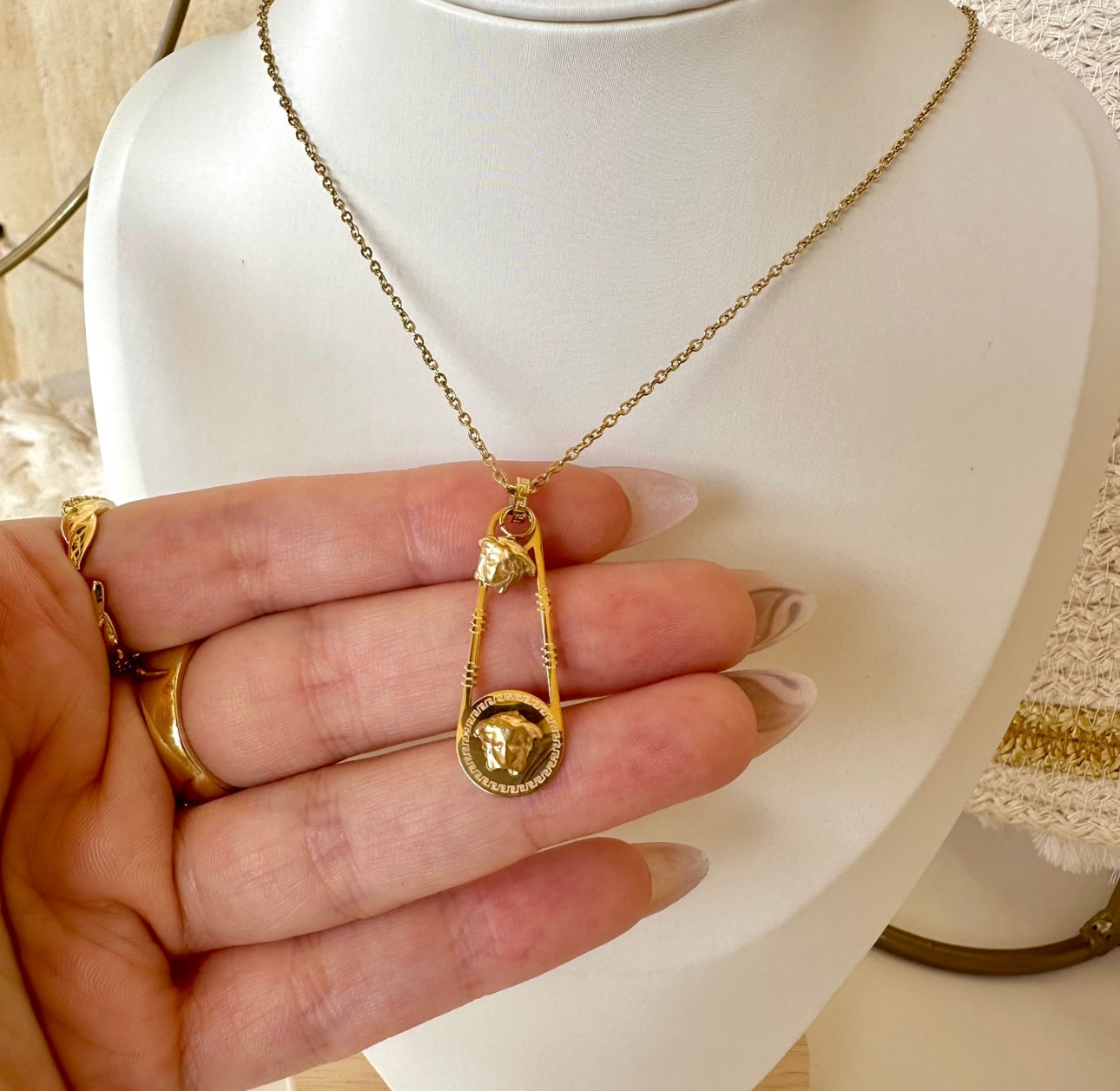 Golden Versace necklace