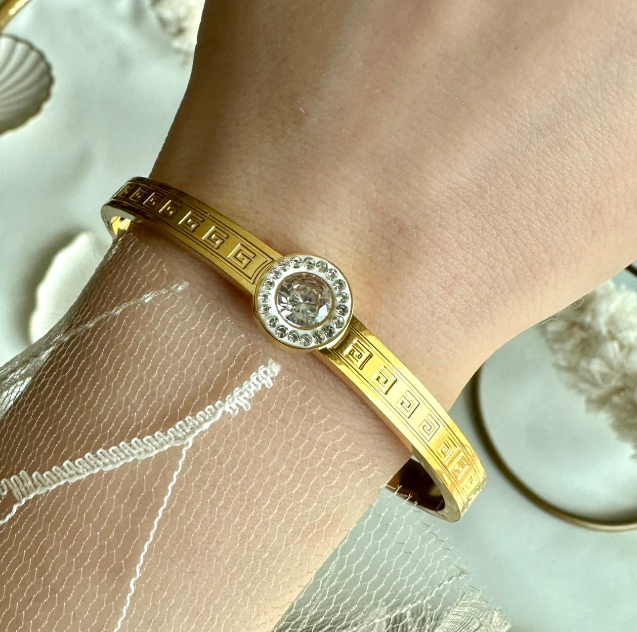 Golden Versace bangle