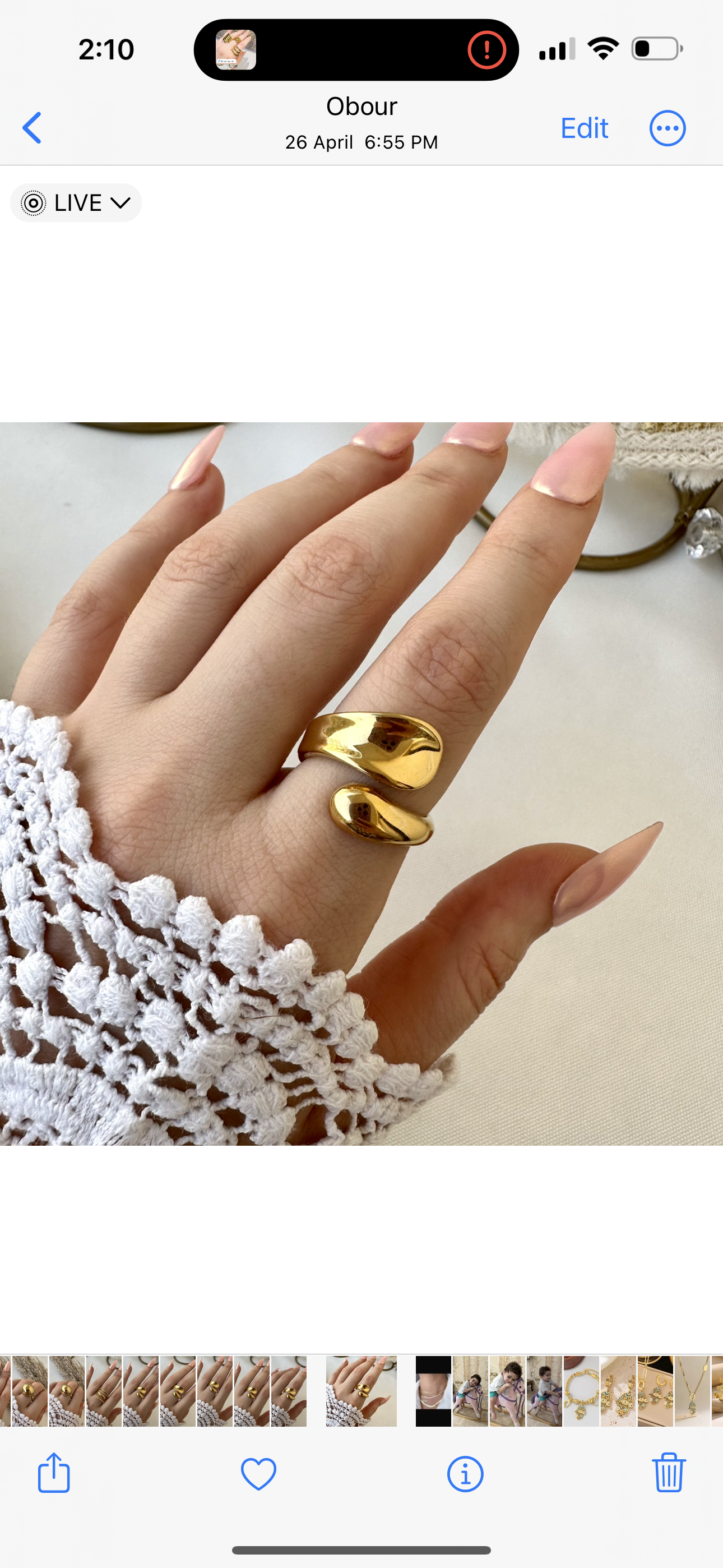 Chunky ring