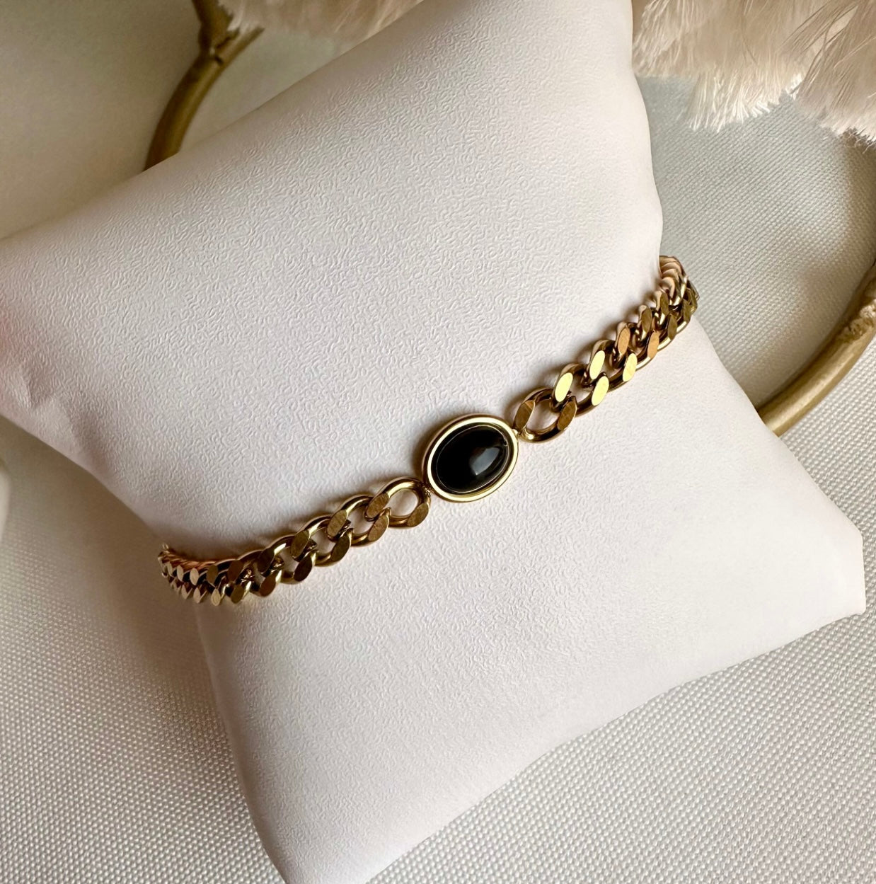 black zircon bracelet
