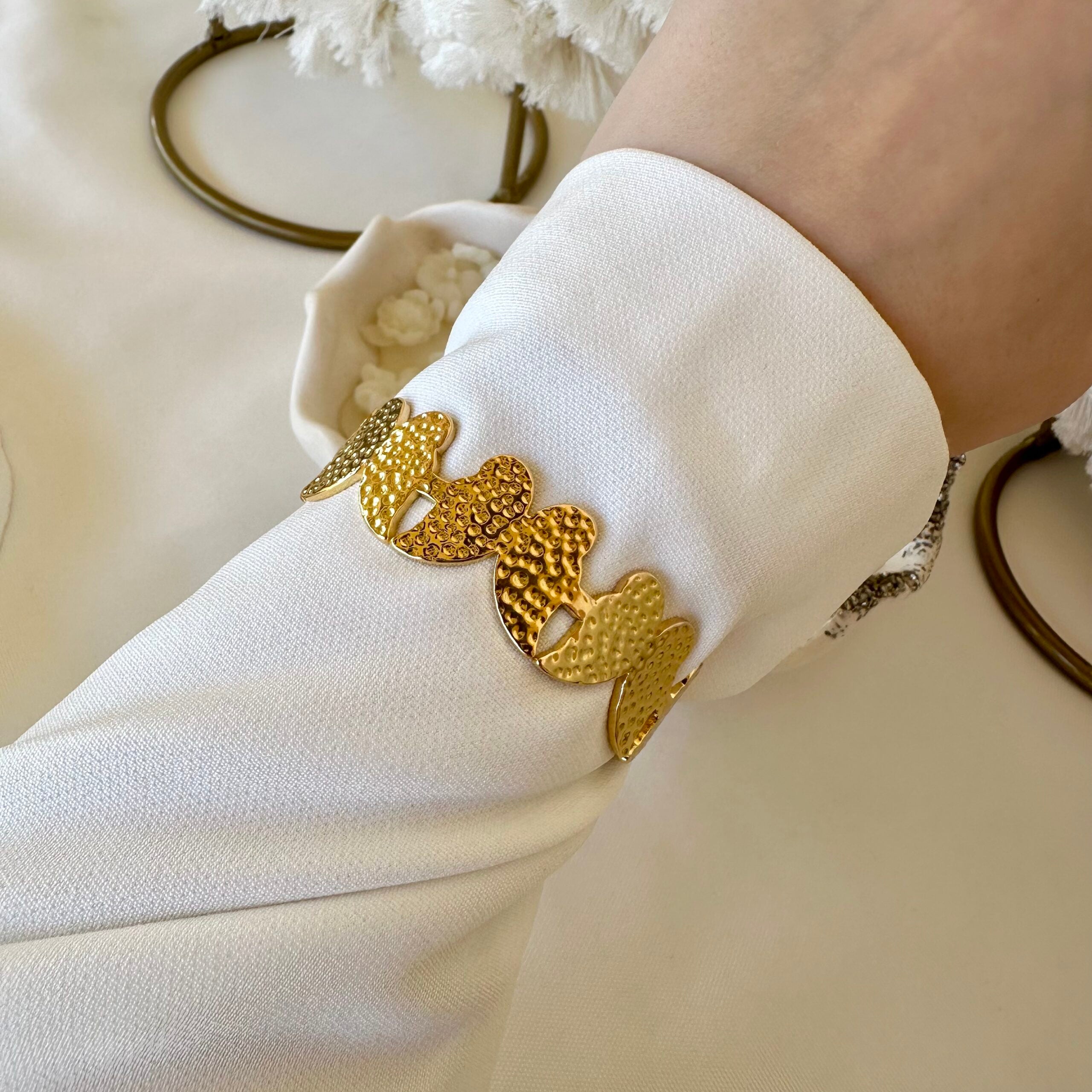 Butterfly cuff bangle