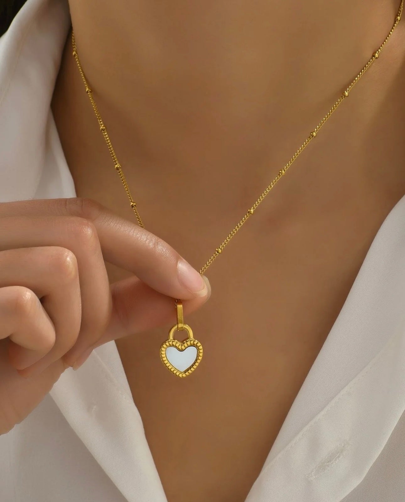 Heart charm Necklace