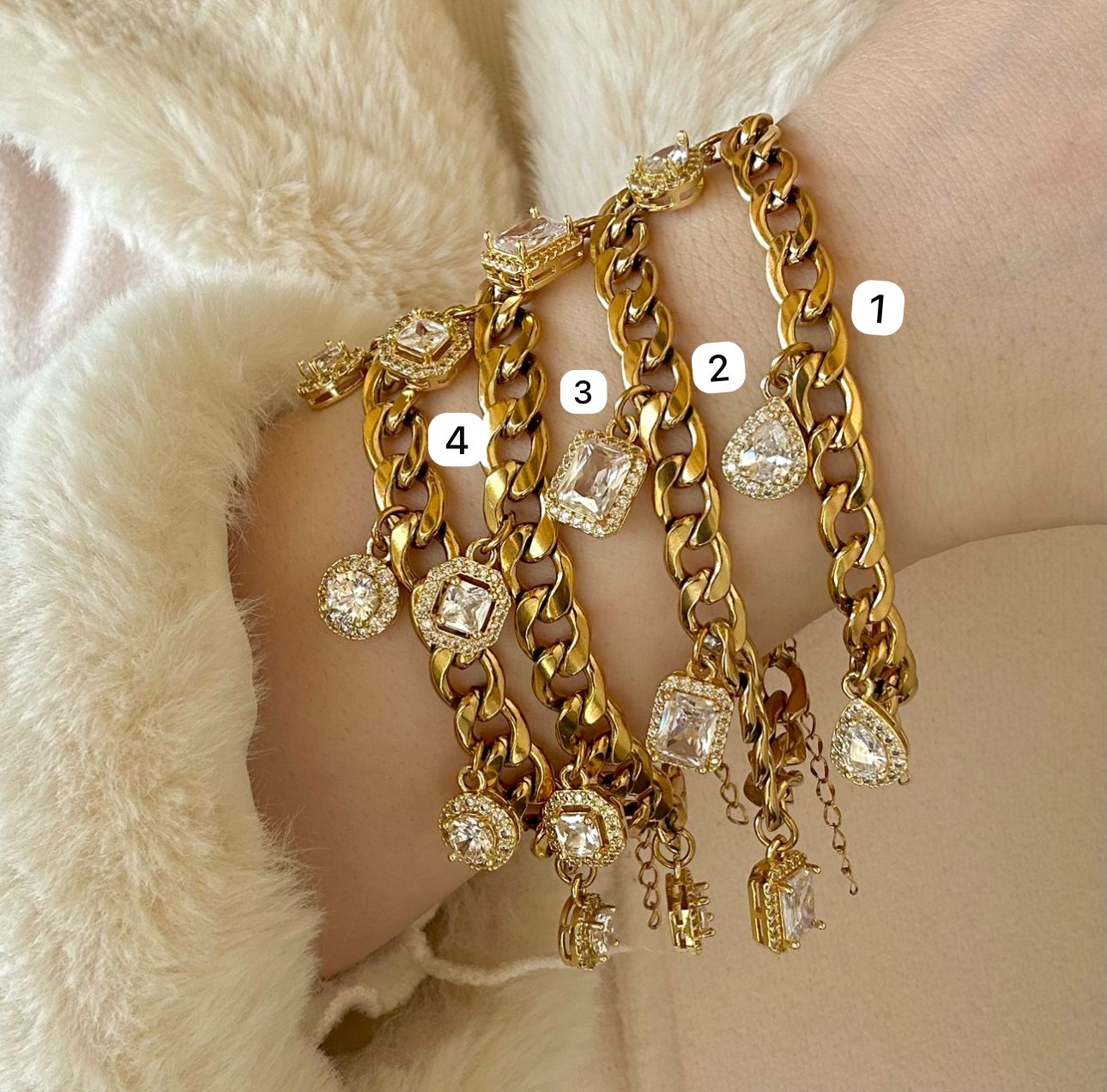 Circle zircon bracelet